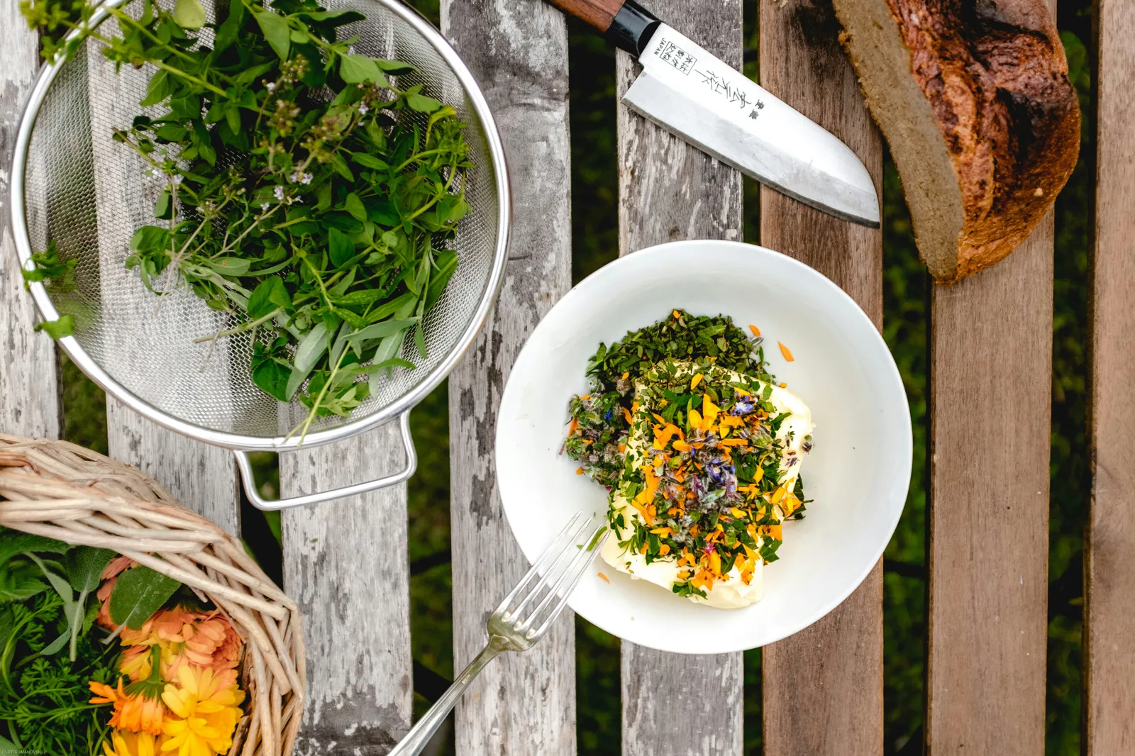 Wild herb kitchen with Die Fleckenbühler in Frankfurt