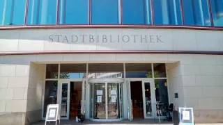 Return locker objects at the Pforzheim library