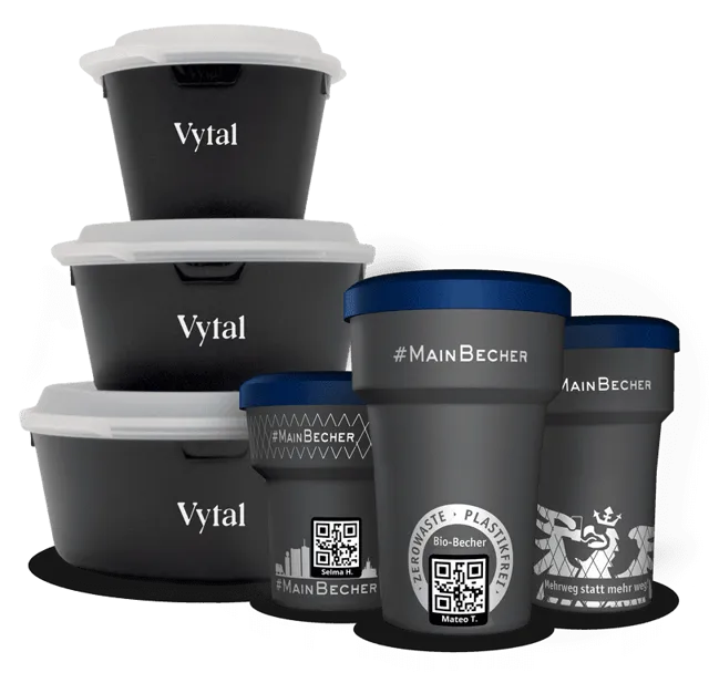 Reusable cup & takeaway box network